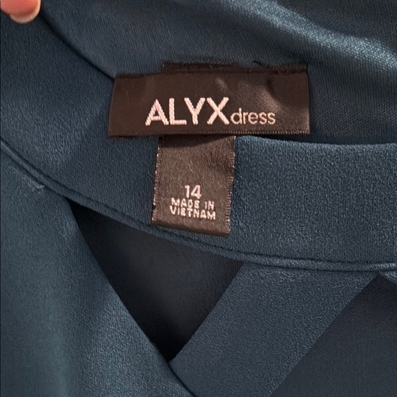ALYX Elegant Teal Dress size 14 - Picture 4 of 4